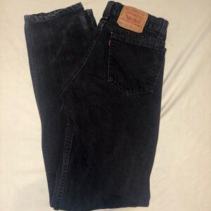 Vintage Levis 505 Jeans Mens Regular Fit Straight Leg 34x36 Black 1993 Made USA
